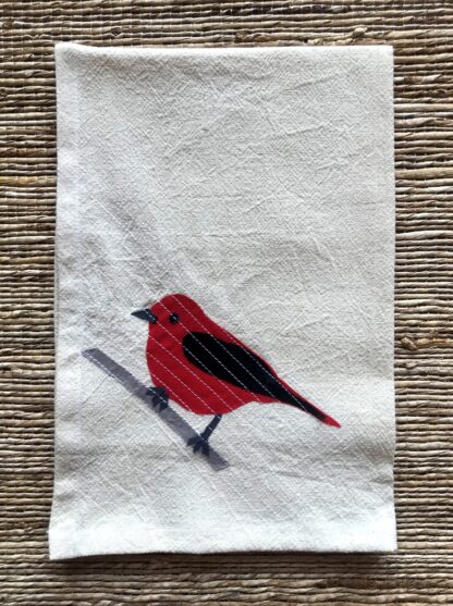 Scarlet Bird Kitchen Towel